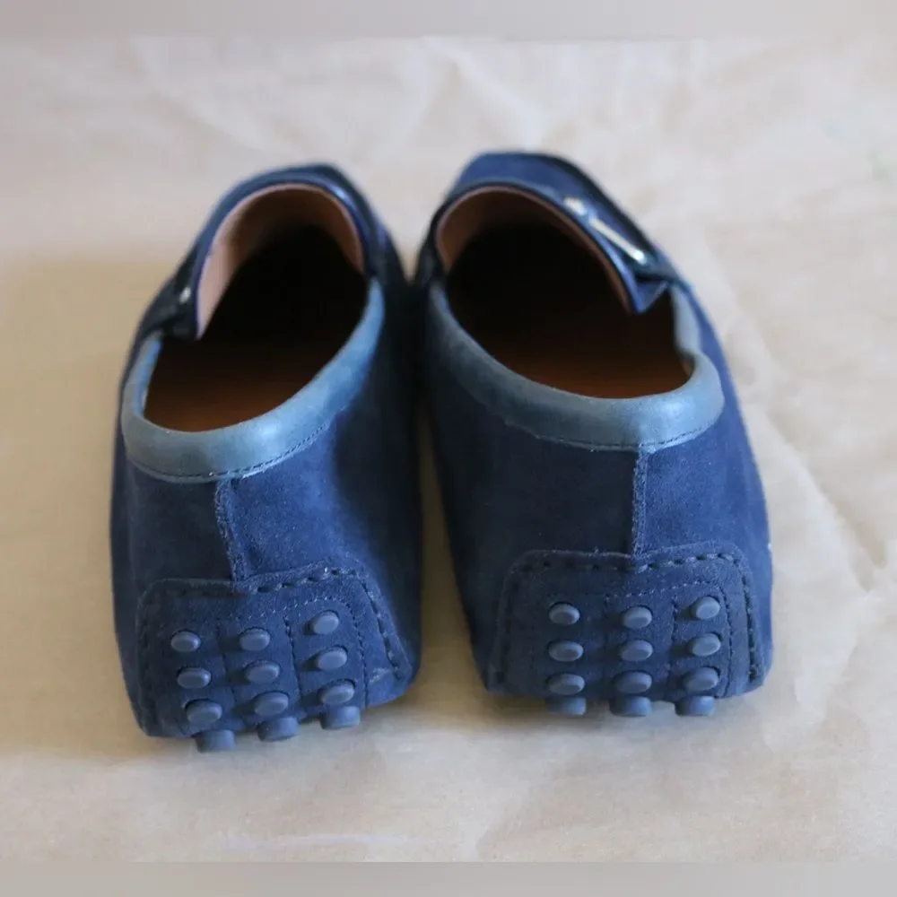 ALDO Navy Blue Suede Bit Loafers Driving Moccasins Men’s Size 12 / 45